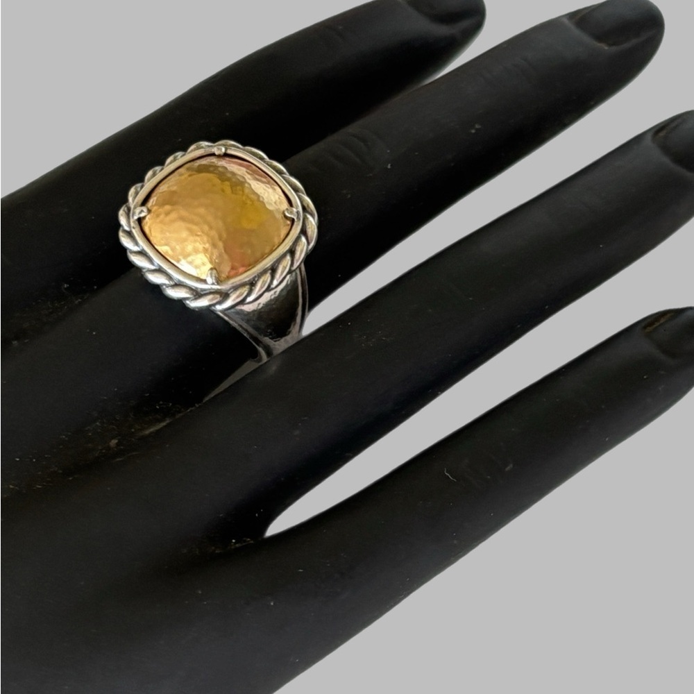 Brighton Christo Joyful Ring.  Size 6 Brushed Gold.  
Silver Plated. - Picture 4 of 6